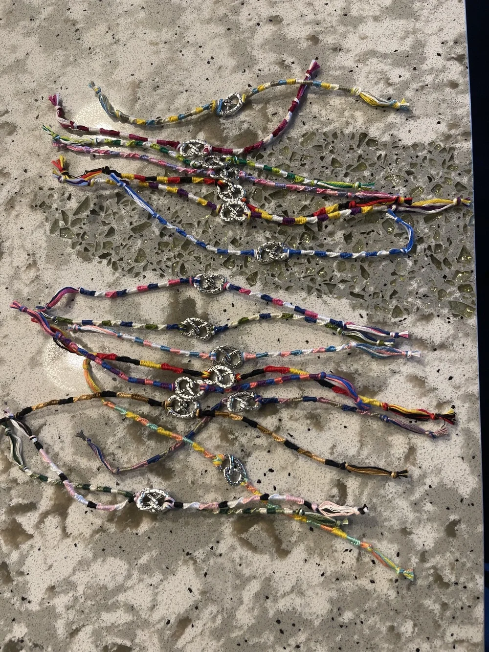 Oktoberfest Bracelets | Friendship Bracelets | Pretzels | Handmade Set of 17